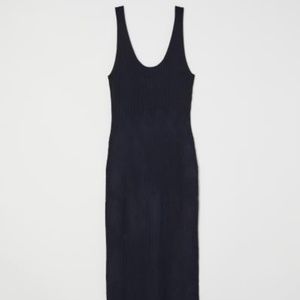 H&M Navy blue Sweater tank dress
